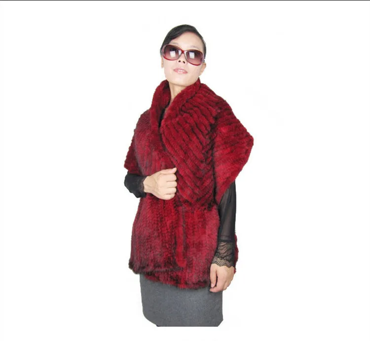 Real mink fur shawl Brown Classic genuine fur knitted cape ,6 colors autumn and winter Women outerwear F1531