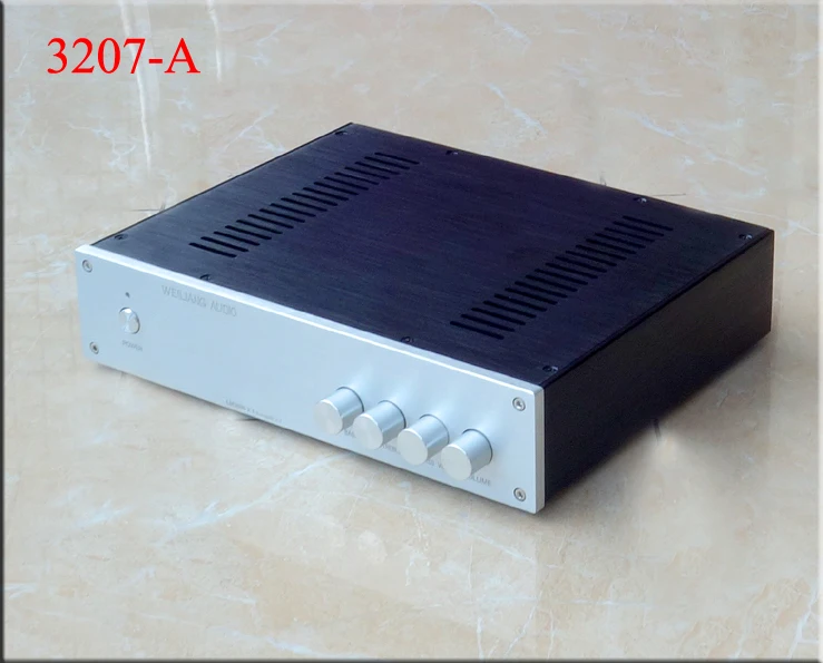 

BZ3207A silver full Aluminum Preamplifier enclosure/amplifier chassis AMP box 320mm*70mm*248mm