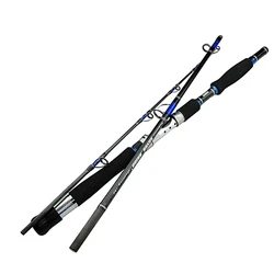 1.8/2.1/2.4m 7 feet XH hard Carbon Boat Rod Spinning sea heavy trolling rod 3 sections tough fast surfcast grouper fishing pole