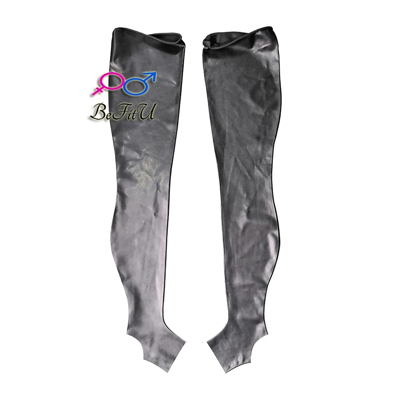 New clear color Latex Stockings Cosplay Hosiery sexy Hose Long socks Seamless Tights leggings Open sole or full cover