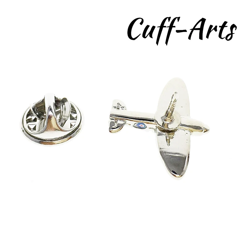 Cuffarts Pilot Brooch Fashion Mini Airplane Cartoon Spitfire Aeroplane Lapel Pin Handsome Metal Brass Brooches P10119