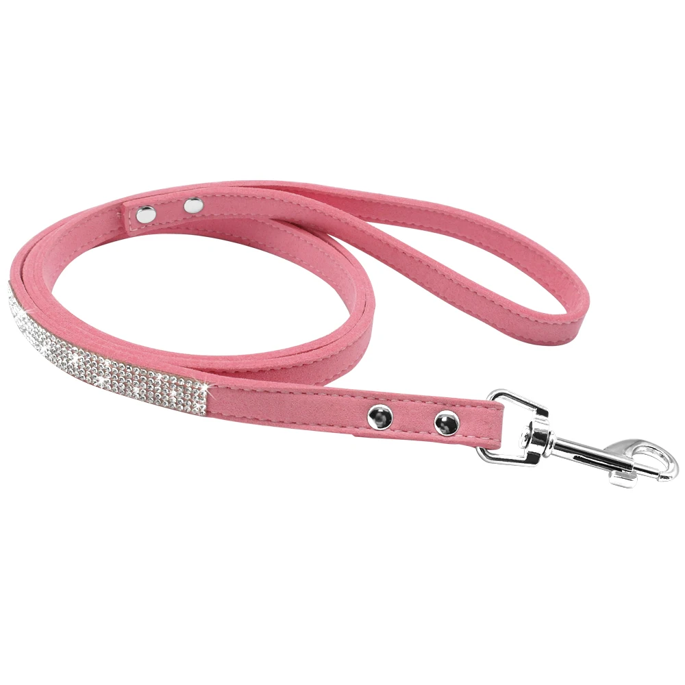 Fashion Rhinestone Dog Leash Pet Bling Shiny Cat Puppy Walking Leashes Lead For Small Dogs Cats Chihuahau Yorkshire Teddy 120cm