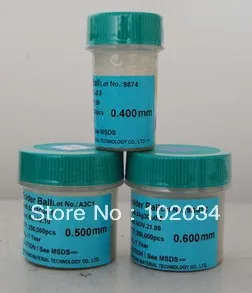 Бесплатная доставка 250K 0,5 мм 0,5 мм PMTC бессвинцовые BGA шарики припоя SN96.5AG3CU0.5 Сделано в Тайване разъем