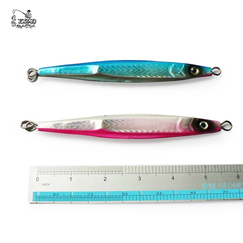 YAZHIDA Fishing lure Lead fish bait 100g 3pcs sinking Target for tuna Golden gun Zhang gong mackerel sea fishing lure