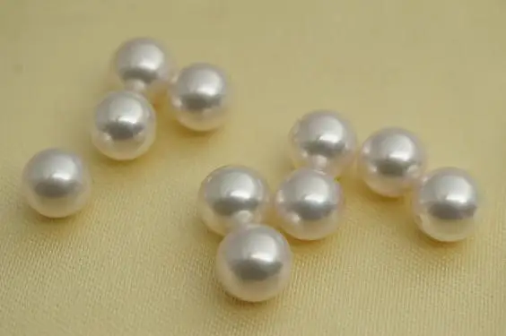 Akoya Round Pearl,7.5-8mm AAA Made In Japan,Cultured Pearl Beads,Natural Loose Pearl Bead,Half Drilled Matched Pair.