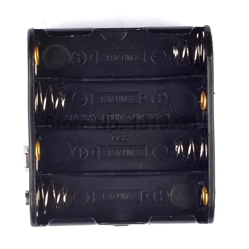 1PCS Plastic 12V Battery Clip Slot Storage Holder Box Case for 8 AA Batteries