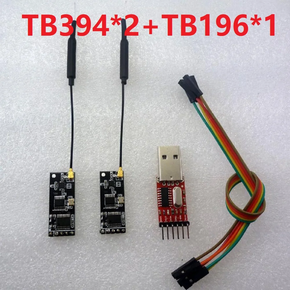 

TB394*2+TB196*1 UART RF Wireless Transceiver Module + USB to TTL RS232 Telemetry Kit 2.4G 3DR Radio APM APM2 Vehicle for