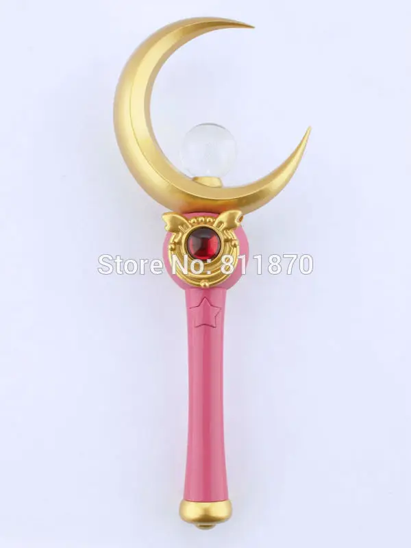 Cosplay Sailor Moon Tsukino Proplica Moon Magic Wand Stick Garage Kits Toys Action Figures Weapon Model