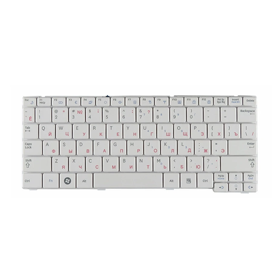 GZEELE New Russian Keyboard for Samsung NF110 NP-NF110 White RU laptop keyboard