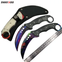 Swayboo Doppler Cs Go Talon Knife Fade Counter Strike Black Tactical  Camping Fixed Blade Outdoor Knife