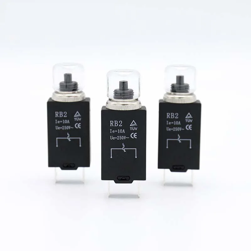 

Автоматический выключатель RB2, термозащитный переключатель для защиты от перегрузки и короткого замыкания трансформаторов двигателей, 2 шт.