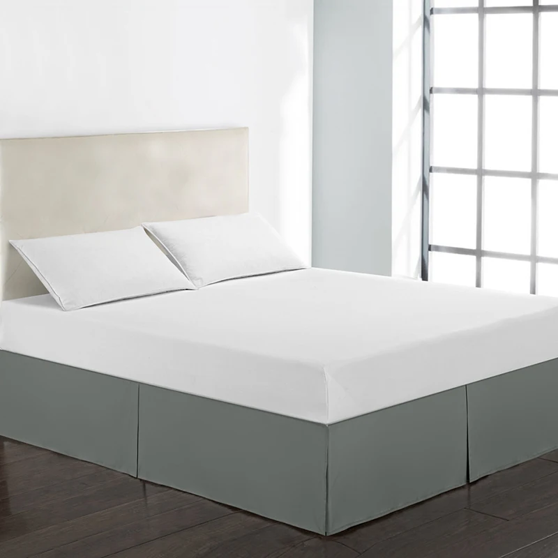 Home Textile Bed Skirt Polyester Cloth Bed Covers Without Bed Surface Solid Color Elastic Bed Skirt Pastoral Style Bedspread