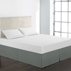 Home Textile Bed Skirt Polyester Cloth Bed Covers Without Bed Surface Solid Color Elastic Bed Skirt Pastoral Style Bedspread