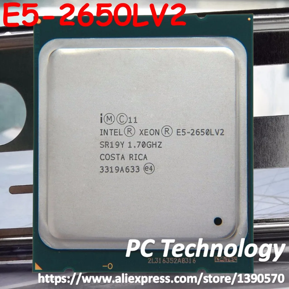 Original Intel Xeon processor E5 2650LV2 LGA2011 E5 2650L V2 10-Cores E5-2650LV2 1.70GHz 22nm 25MB 70W cpu E5-2650L V2