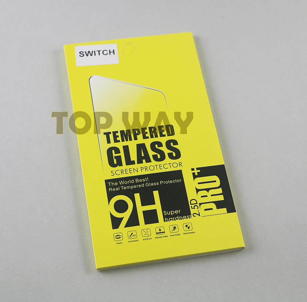 50sets Tempered Glass Screen Protector Anti-Scratch HD Ultra Clear Protective Film for Switch NS Console
