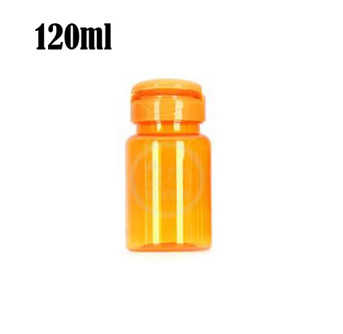 

20pcs 120ml Translucent Orange Color PET Packing Bottles, Capsules/Pills/Powder/Vitamin Plastic Bottles 120cc-- Flip Caps