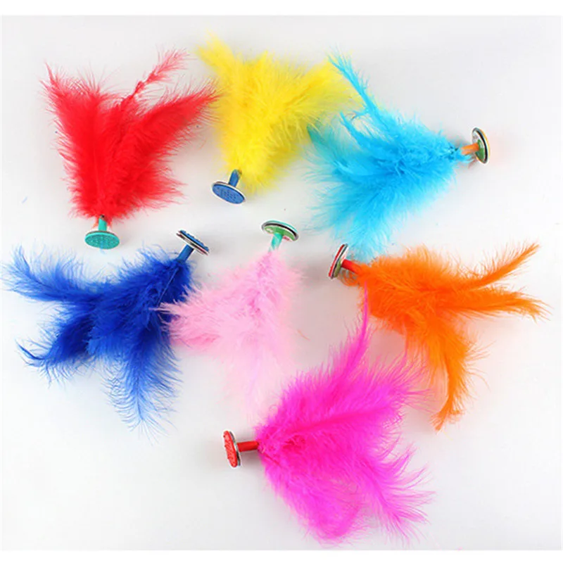 10pc Outdoor Shuttlecock China Kids Child Original Feather Kicking Jianzi Foot Sports Toy 15CM Game Brand