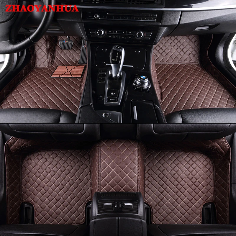 

ZHAOYANHUA Special car floor mats made for Hyundai Rohens Genesis Coupe Tucson ix35 Elantra anti-slip car styling carpet liners