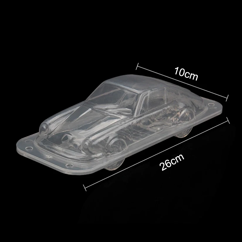 Plastic Car Design 3D Chocolate Mold DIY Candy Jelly Fondant Cake Decorating Tools Baking Molds