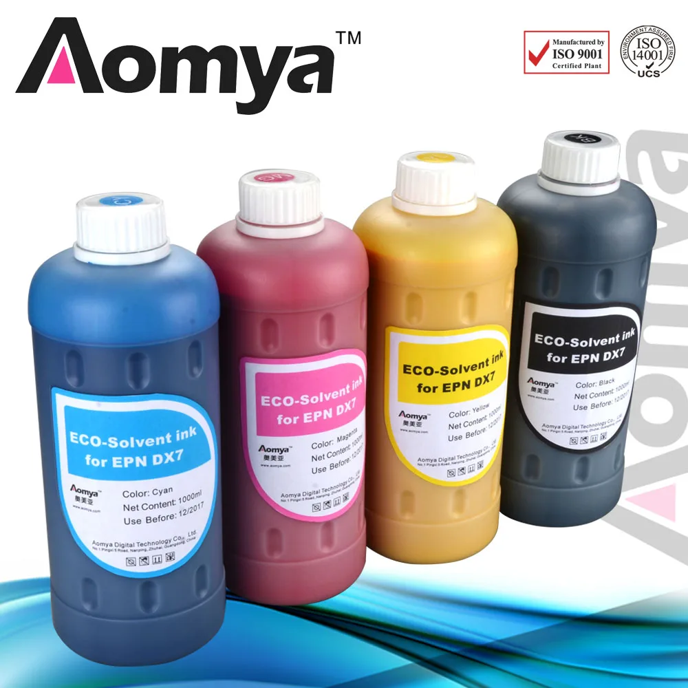 Eco-solvent ink For EPSON 4880/R880/9880/4800/7800/9800 printer 1000ml/color 8colors/set flexo printing ink