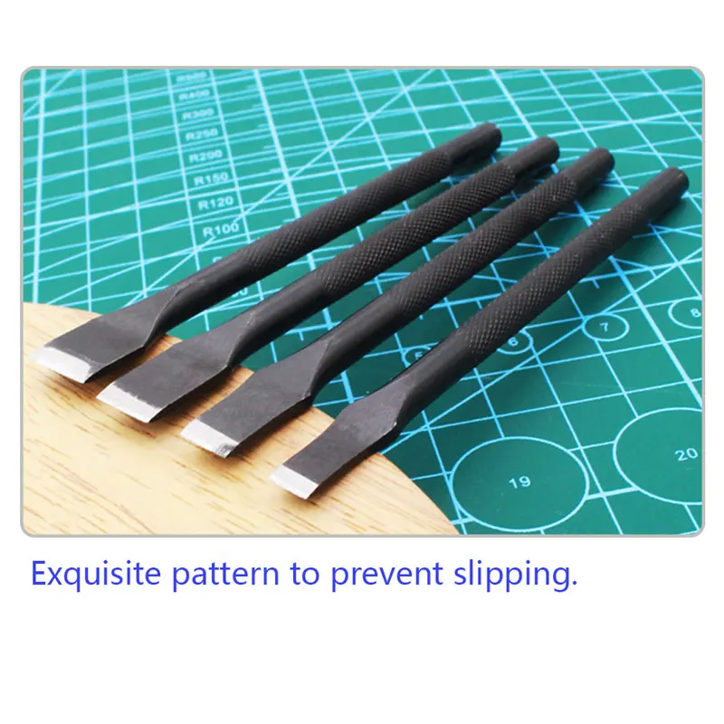 3/5/6/8/10/12mm Leathercraft Tool Slot Punches Flat Tip Straight Punch Hollow Cutter DIY Hand Work Leather Flat Punch Belt Tools