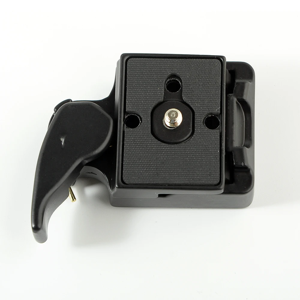 SETTO 323 Quick Release Clamp Adapter For Camera Tripod with Manfrotto 200PL-14 Compat Plate BS88 HB88 Stabilizer Plate