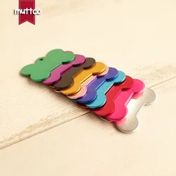 10pcs/lot low price metal craved name id tag blank craved phone number bone sharp dog id tag 10 colors DIT-025