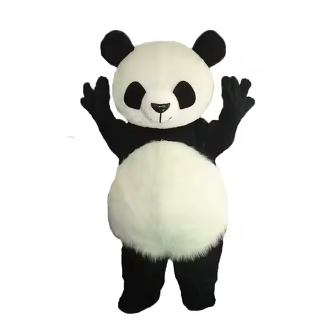 High Guality Panda Mascot Costume Halloween Cosplay Funny Bear Animal Adult Size
