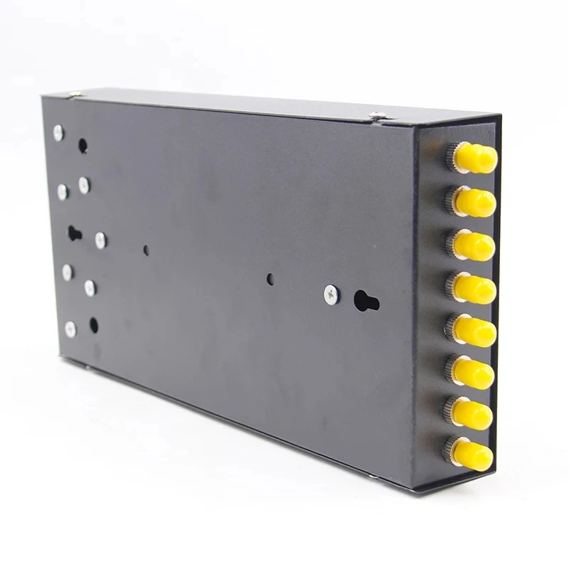 FTTH terminal box 8 cores include ST pigtail&adapter FTTX SPCC 8 ports ST fiber optic patch panel network SM ELINK