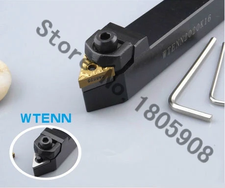 WTENN2525M16 25*25*150MM CNC Turning Tool, Metal Lathe Cutting Tools,Lathe Machine Tools, External Turning Tool W-Type WTENN