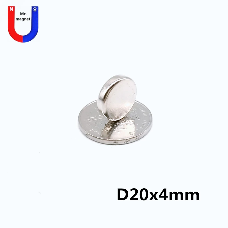 

10/50/200pcs 20mm x 4mm super strong powerful neodymium magnets 20*4 magnet NdFeB 20x4 magnet Mini small round disc rare earth