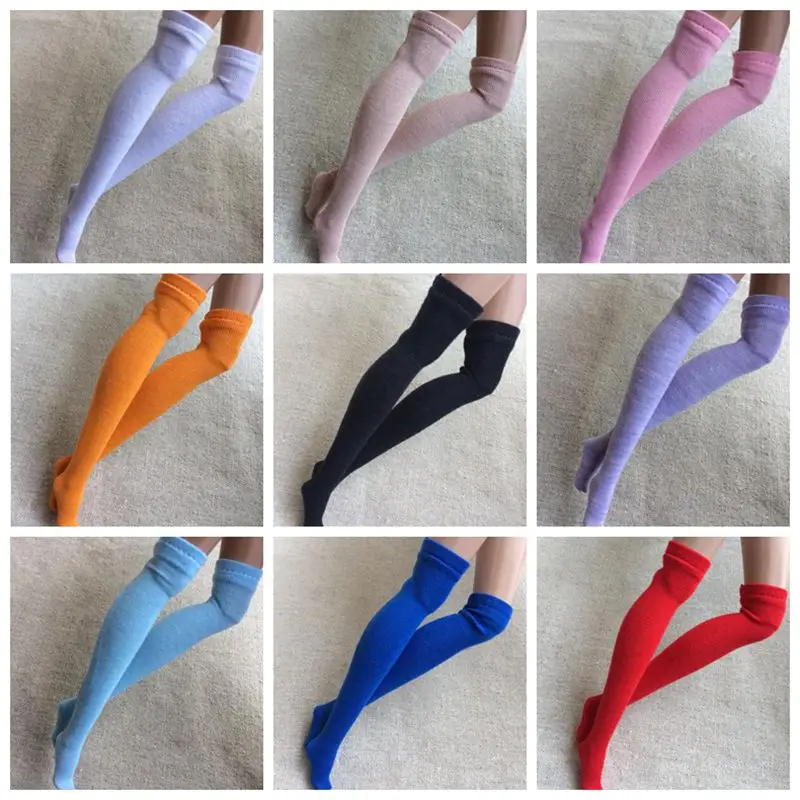 1Pairs Candy Colors Blyth Stocking for 1/6 Doll Socks Clothes Accessories(fit Azone, Kurhn,OB,Momoko,Barbies,Blyth,1/6 Doll)