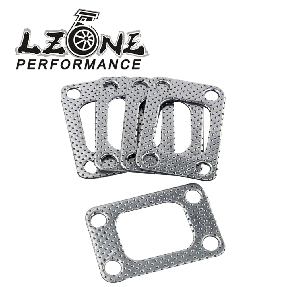 LZONE - UNIVERSAL Aluminum T2 T25 T28 TURBO TO MANIFOLD GASKET 4 BOLT FOR NISSAN SKYLINE 200SX PULSAR JR4955