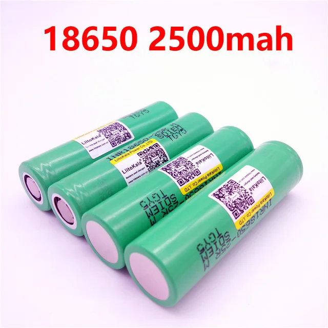 Nowy oryginalny akumulator LiitoKala 18650 25R M INR1865025R 20A rozładowania baterii litowych, 2500mAh akumulator