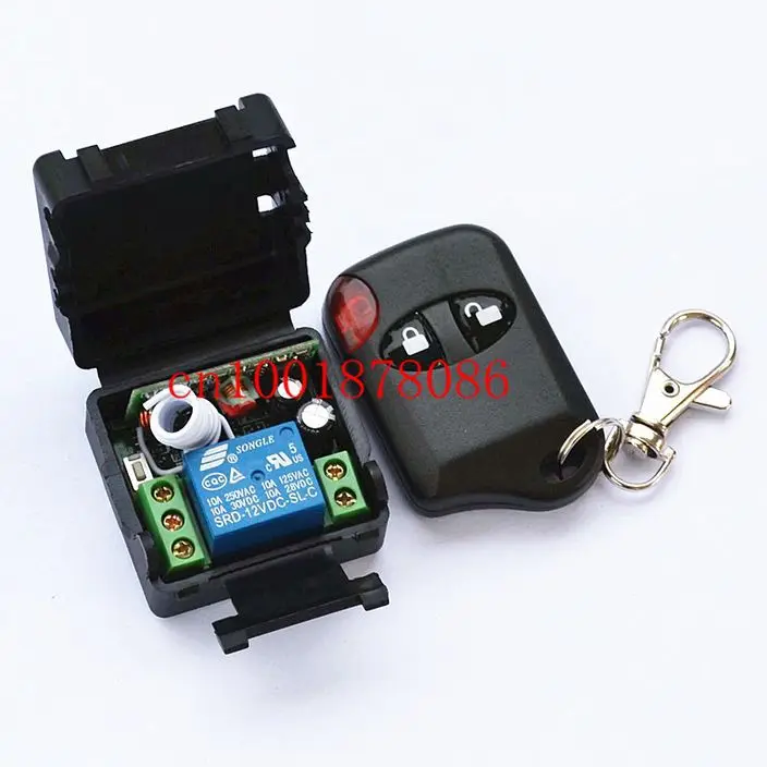 Mini Smart Home RF Wireless Remote Control Switch DC9V 12V 24V 1CH Relay Receiver and Transmitter 315/433 Mhz