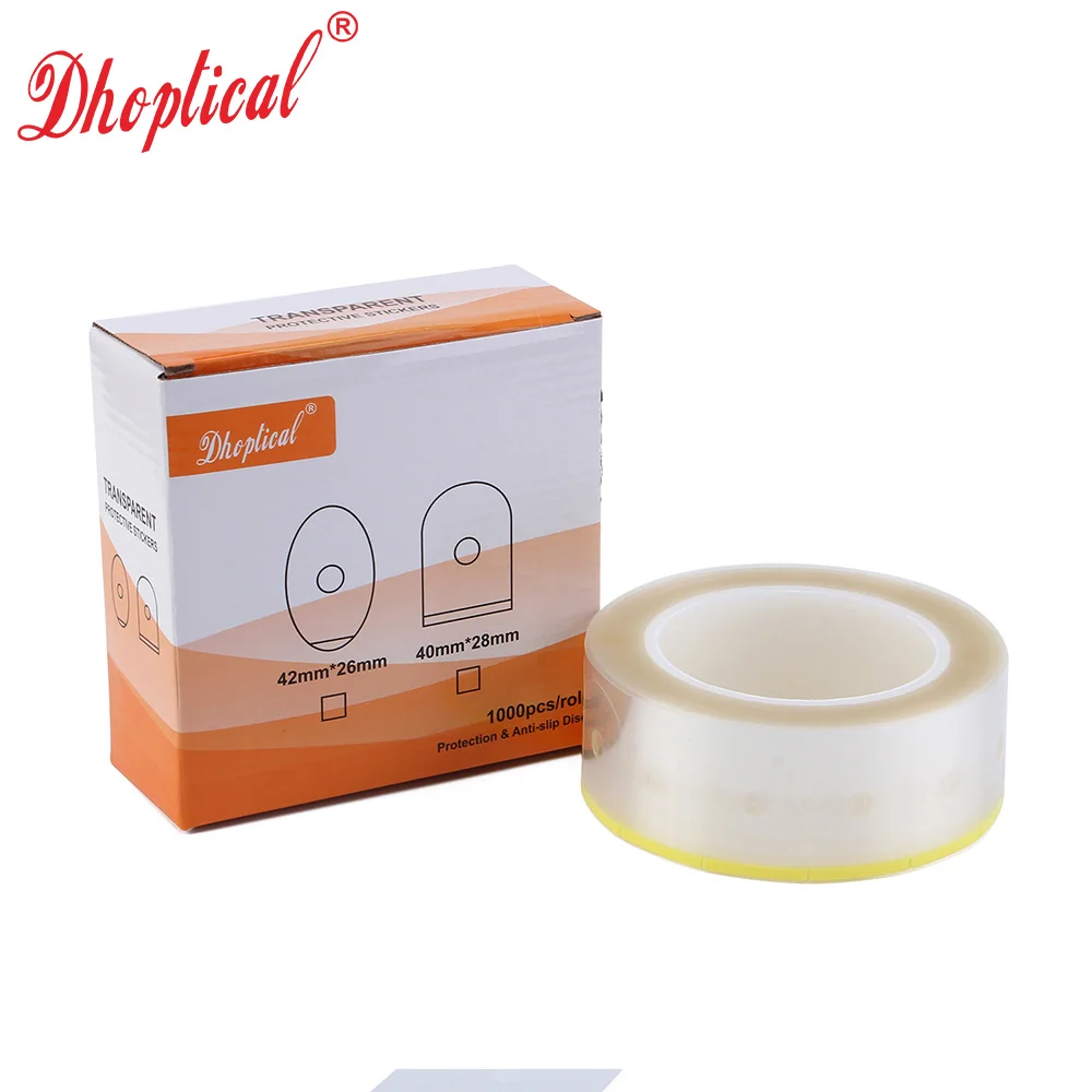 eyeglasses transparent paste adhisive tape 1000pcs/roll 2 diffrernt model glasses accessories low price