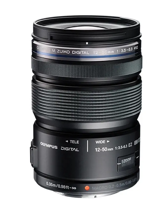 Olympus 12-50mm Lens Olympus M.ZUIKO ED 12-50mm f/3.5-6.3 EZ Lens (Black) For Olympus Panasonic Micro Four Thirds SLR camera