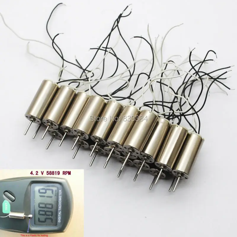 100pcs 7x16mm 716 motor  high speed magnetic Double Coreless Motor for toy 3.7V1.8A 50000RPM 4.2V2A 55000RPM free shipping