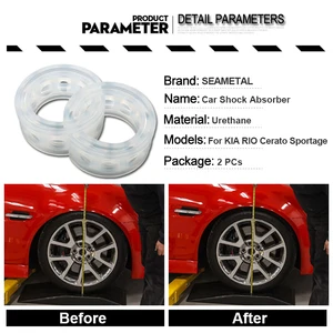 Seametal amortecedor de carro, amortecedor de mola, capa de borracha, proteção de espaço de mola, almofada de suspensão universal para carro 10 principais vendas borracha amortecedores - №9