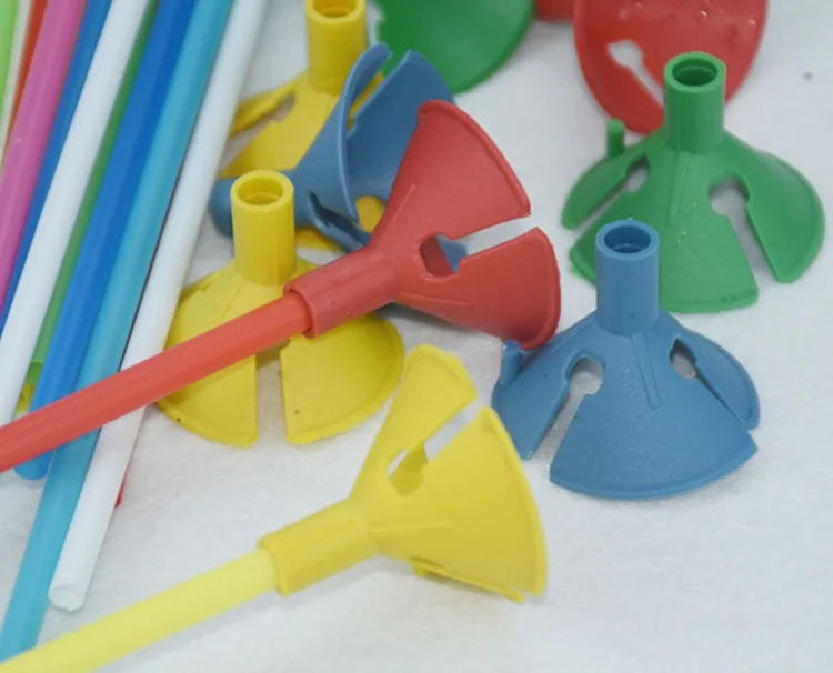 Spielzeug Teil Ballon Stick Stangen Multi Farbe Ballons Halter PVC Unterstützung Für Party Dekoration Im Freien Aufblasbare Erholung 2021