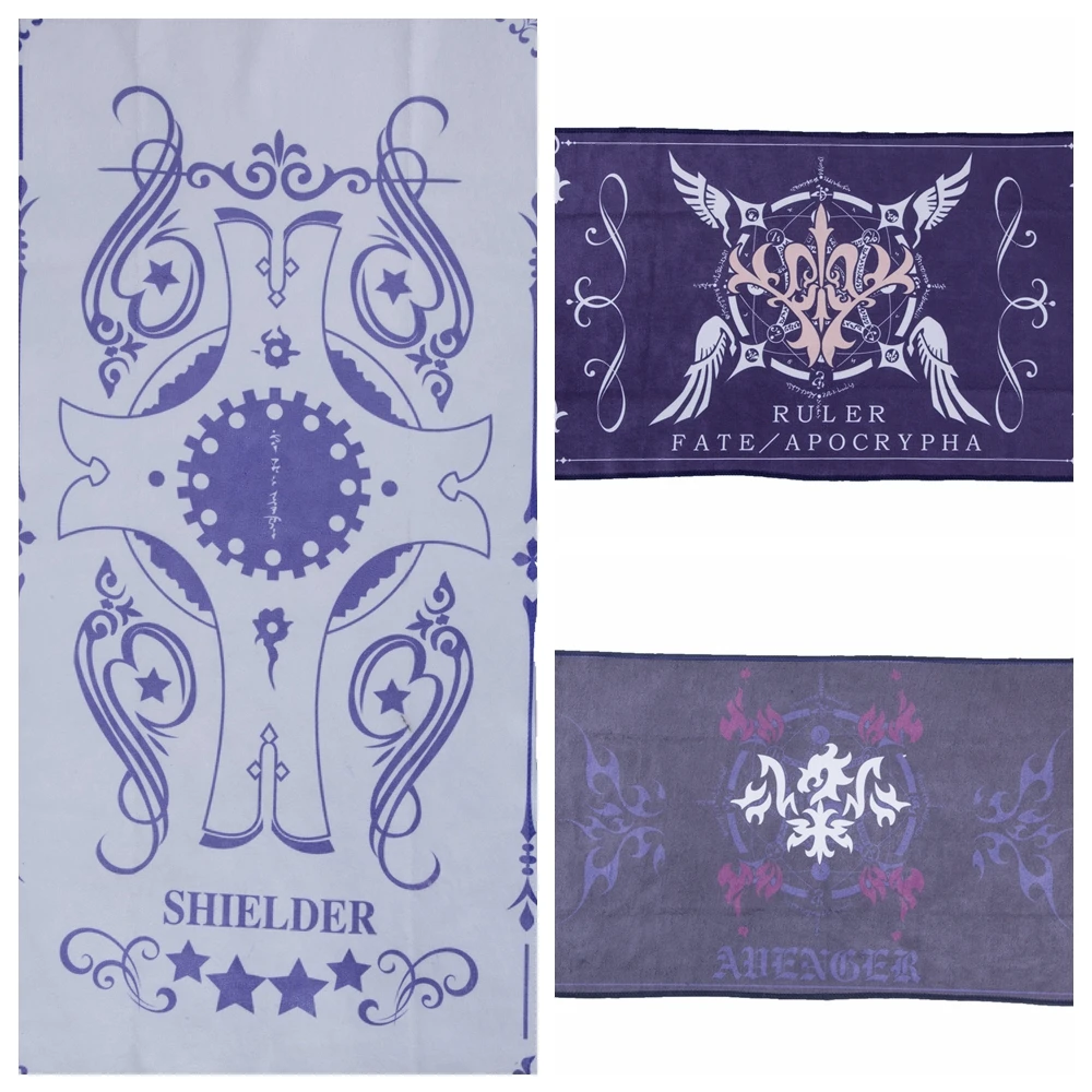 Anime JK Shielder Ruler Avenger Joan Of Arc Alter Beach Face Bath Towel Fate Jeanne d'Arc Saber Cosplay Facecloth Washcloth