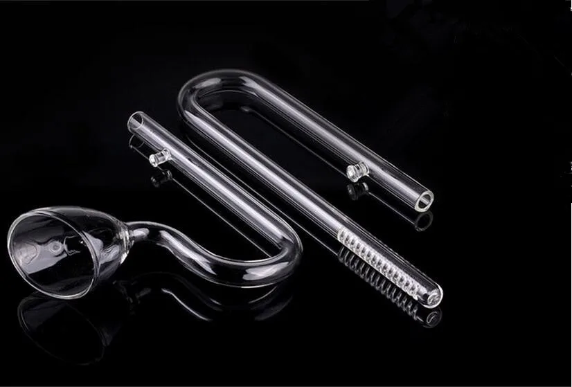 Aquarium ADA style 13/17mm Glass Lily Pipe Inflow Outflow The