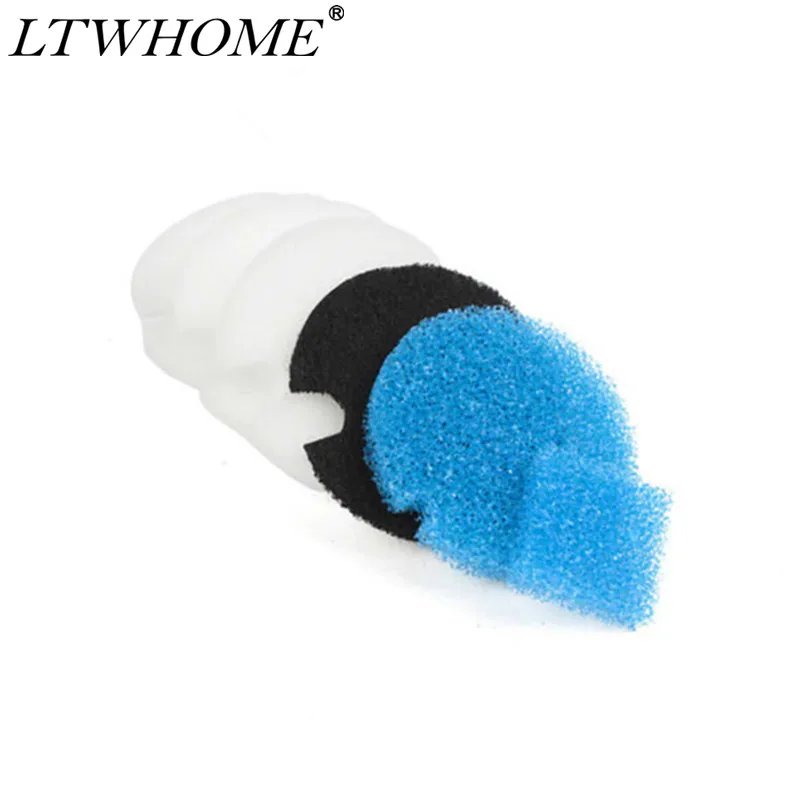 LTWHOME Coarse Fine and Carbon Filter Pads Fit for Eheim 2616040 Aqua Compact 40 / 60