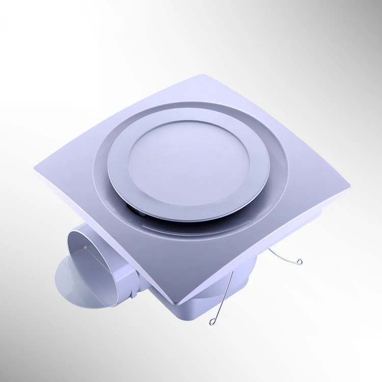 Exaustor de 8 polegadas tipo tubo de teto, iluminação led, economia de energia, ventilador de teto, 250*250mm