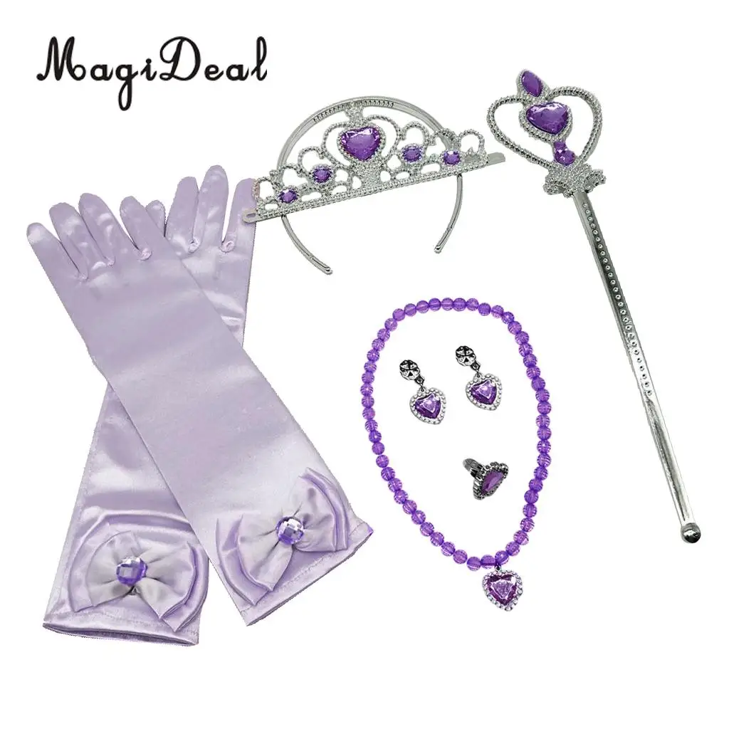 open lace back dress Princess Gloves (Click for Colors), White / 3yrs+ / Dug main image 0