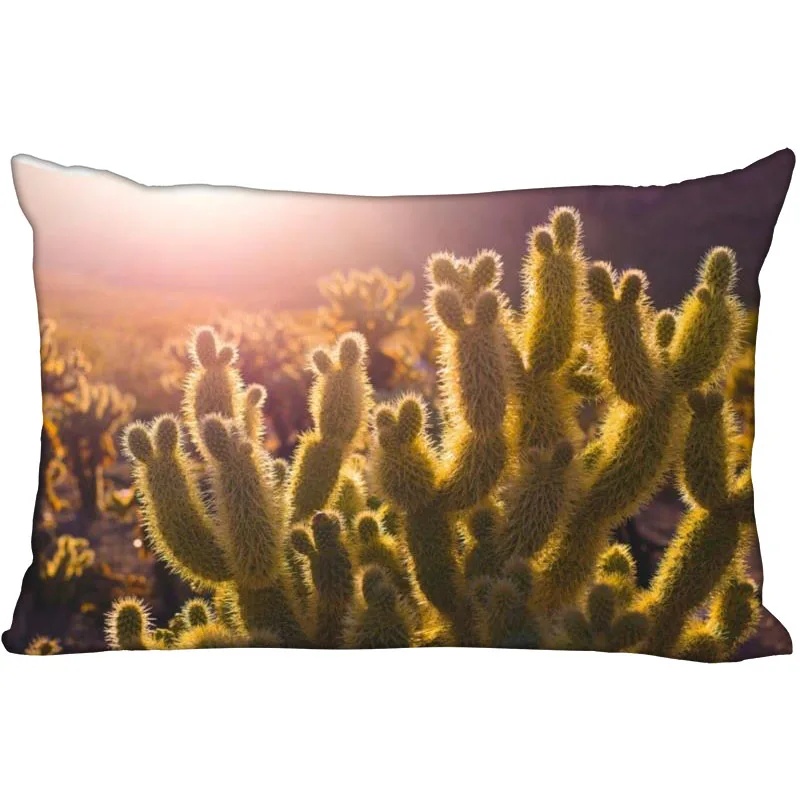 Cactus New Arrival Rectangle Anime Pillowcases Zipper Custom Pillow Cover Wedding Decorative Christmas Gift