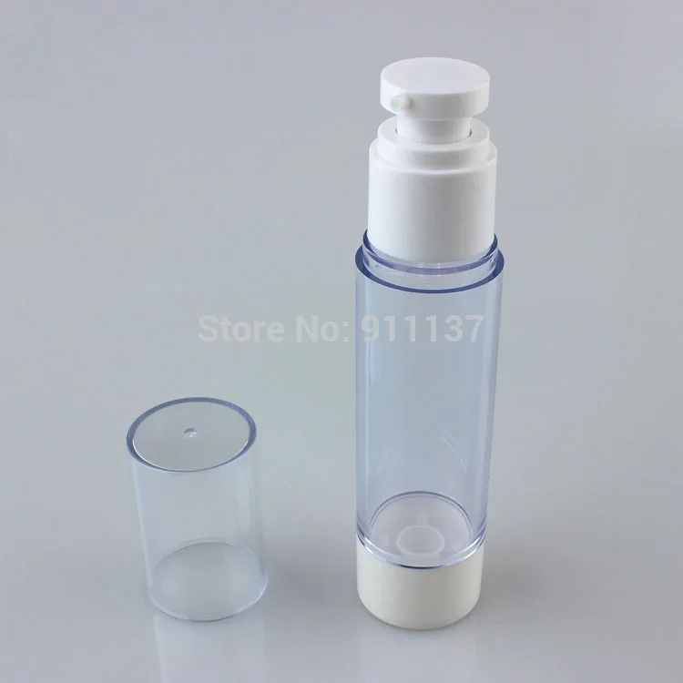 

plastic airless cosmetic bottles 50ml , affordable airless cosmetic pump bottle for cream , 50ml airless cosmetic packaging