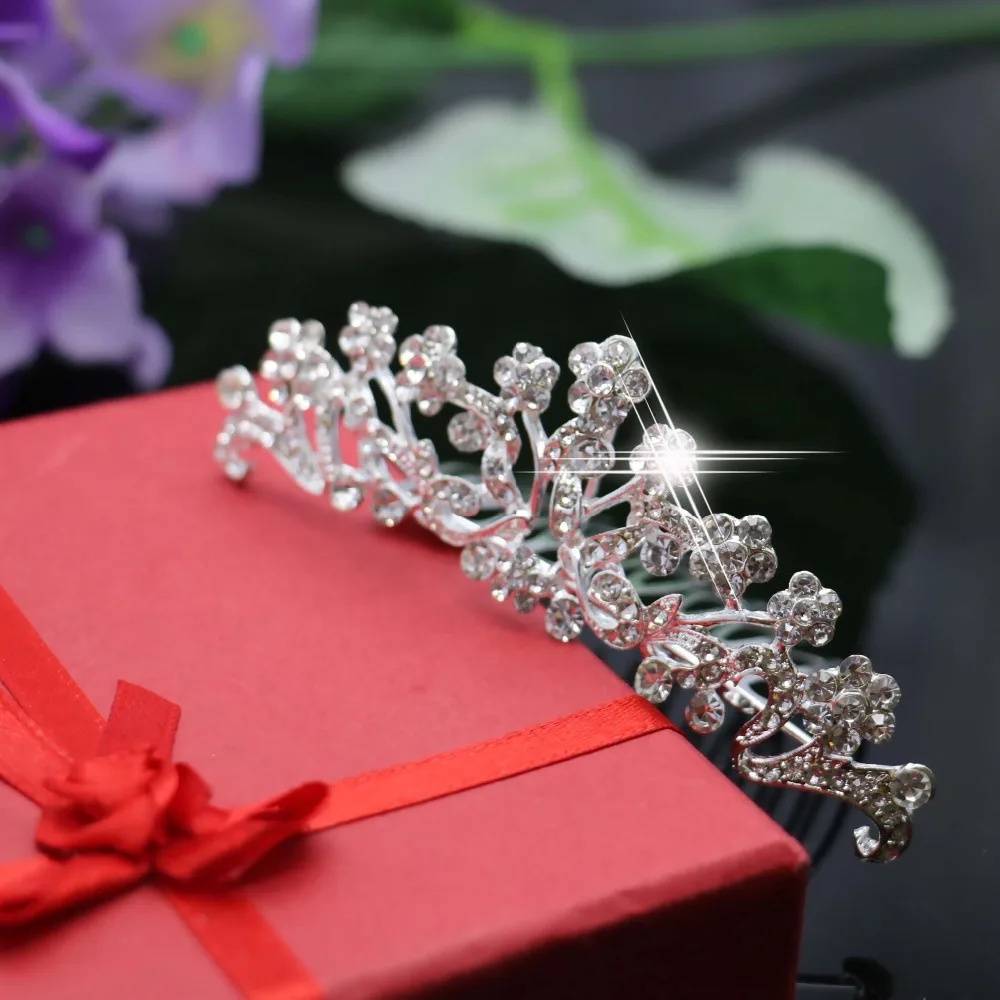 2021 New Wedding Bridal Crystal Flower Hairpin Hair Fashion Diamante Comb Hair Clips For Women DIY Jewelry Accessories Wholesale