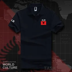 Republic of Albania ALB Albanian polo shirts men short sleeve brands printed for country 2017 cotton nation team flag casual