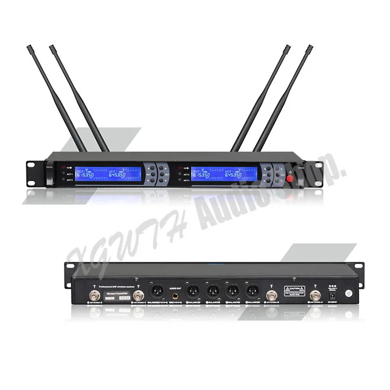 UHF Wireless Microphones System UHF Party Stage Handheld Bodypack Collar Mic  Lavalier Wireless System